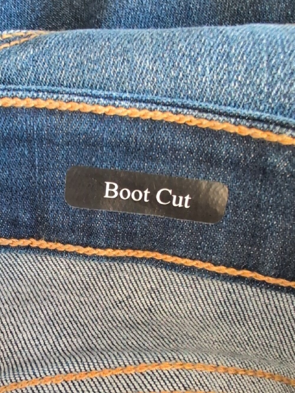 Judy Blue Dark Indigo Boot Cut Jeans with Frayed Hem 15/32 W286 - Picture 7 of 9